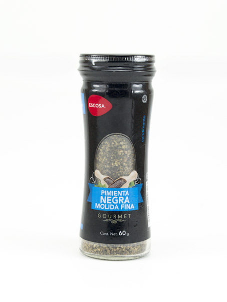 Pimienta Negra Molida Frasco 60g