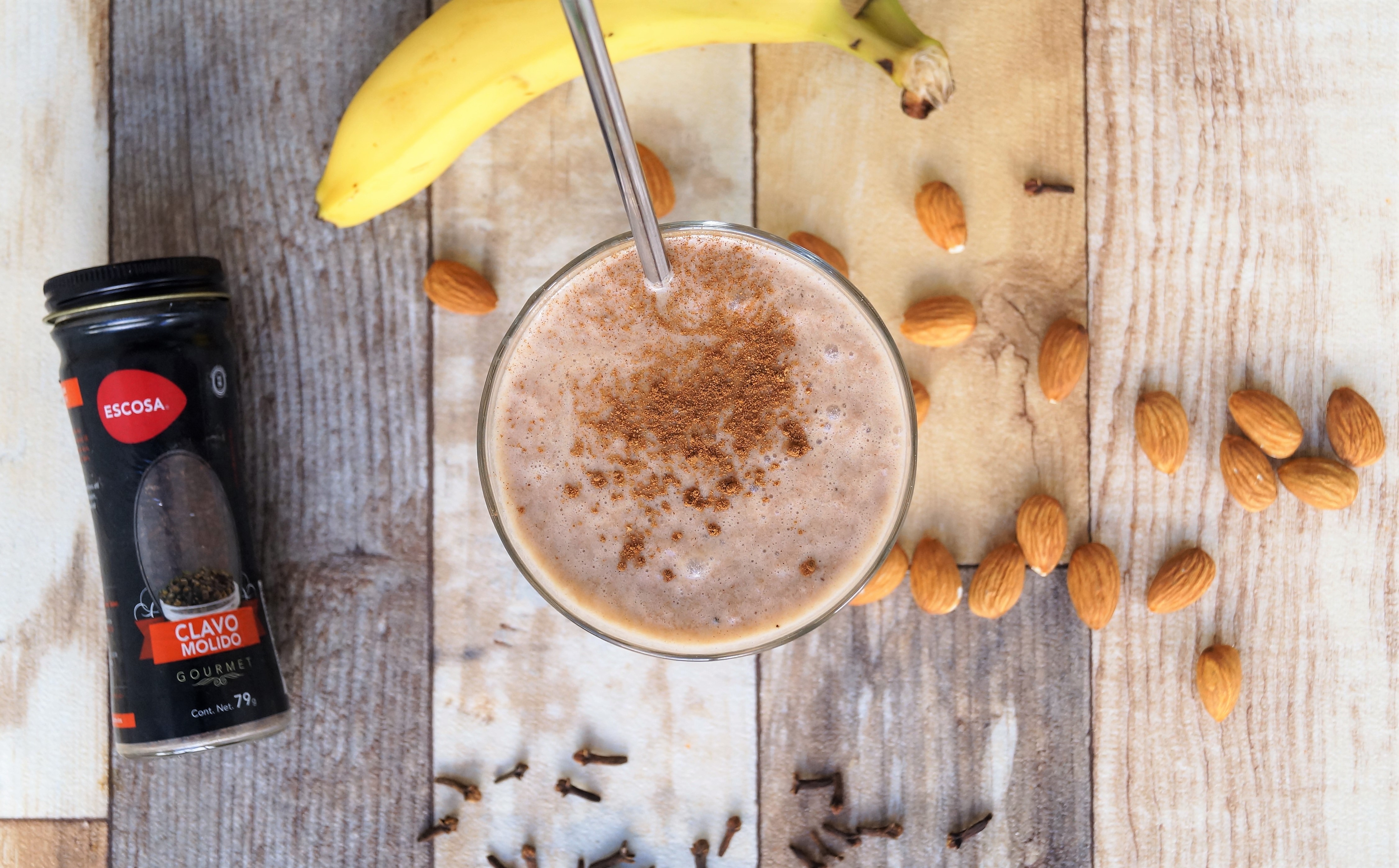 licuado de plátano energético